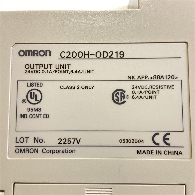 C200H-OD219,プログラマブルコントローラ,オムロン(OMRON) - 3324