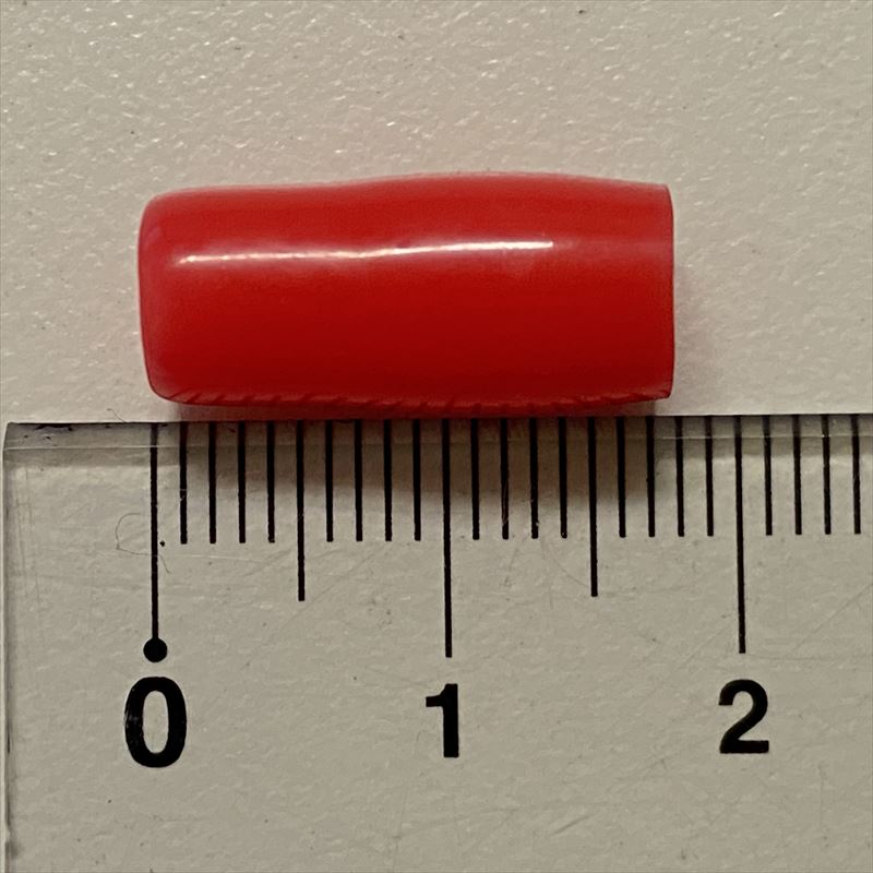 絶縁キャップ/端末キャップ,φ5.5mm用,赤,80個 - 2