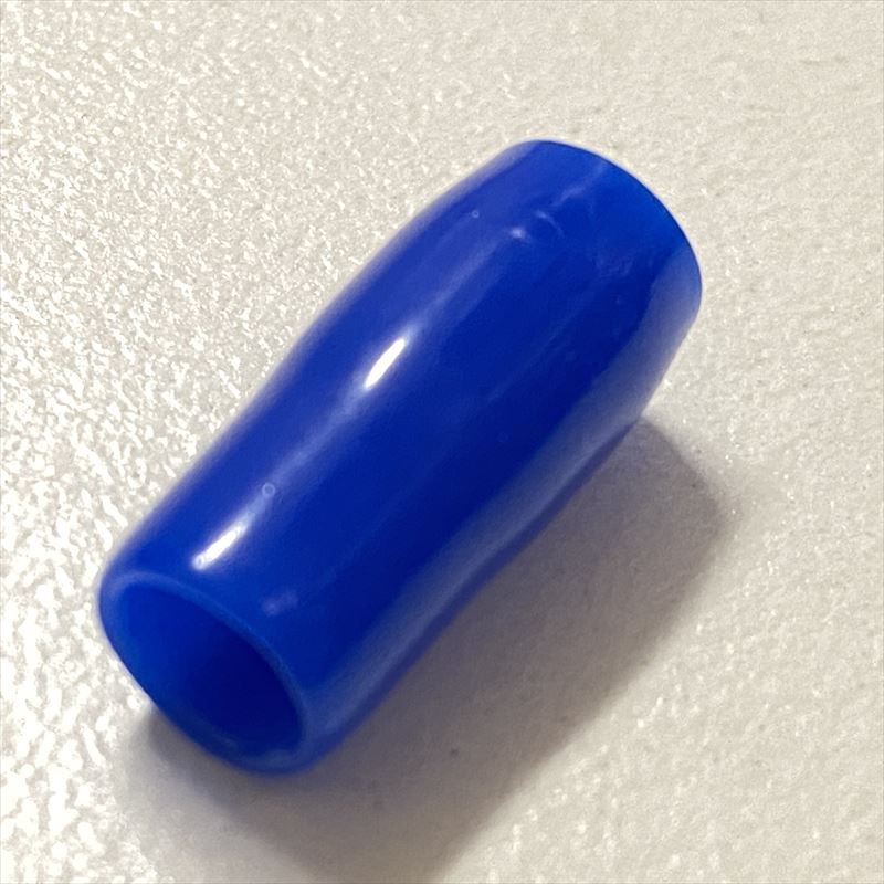 絶縁キャップ/端末キャップ,φ5.5mm用,青,30個 - 1