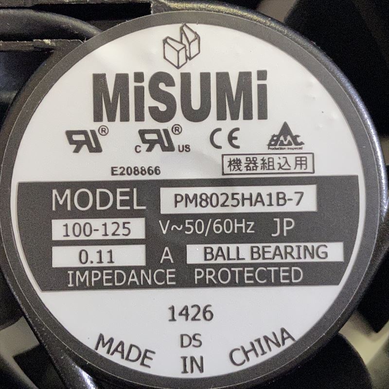 PM8025HA1BAL-7,ACファン,MISUMI - 2
