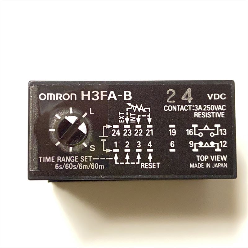 H3FA-B DC24,ディップタイマ,0.6-6s/6-60s/0.6-6min/6-60min DC24Vオムロン(OMRON) - 2