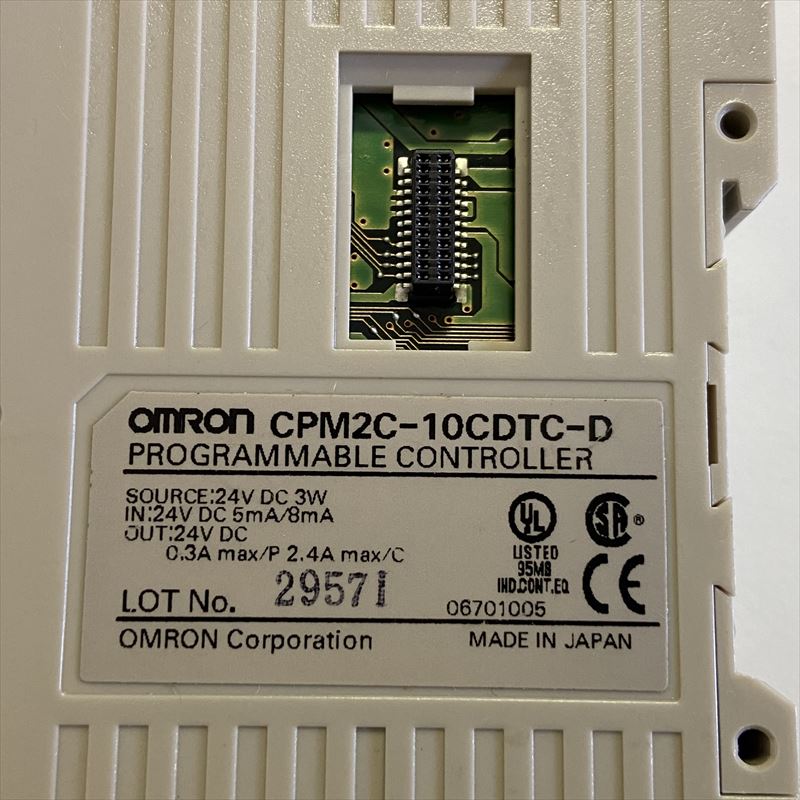 CPM2C-10CDTC-D,プログラマルコントローラ(CPUユニット),24VDC 3W,オムロン(OMRON) - 2