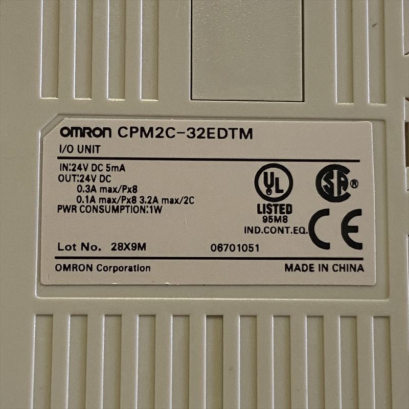CPM2C-32EDTM,プログラマブルコントローラ(CPM2C拡張I／Oユニット),24VDC 5mA,オムロン(OMRON) - 2