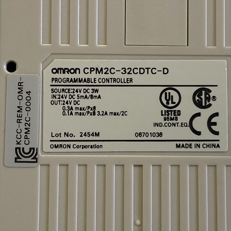 CPM2C-32CDTC-D,プログラマルコントローラ(CPUユニット),24VDC 3W,オムロン(OMRON) - 2