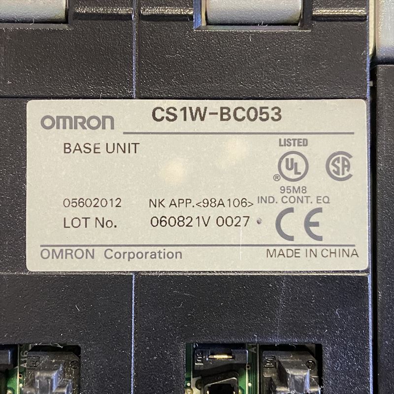CS1W-BC053,CPUベースユニット,オムロン(OMRON) - 3527/ワイヤー