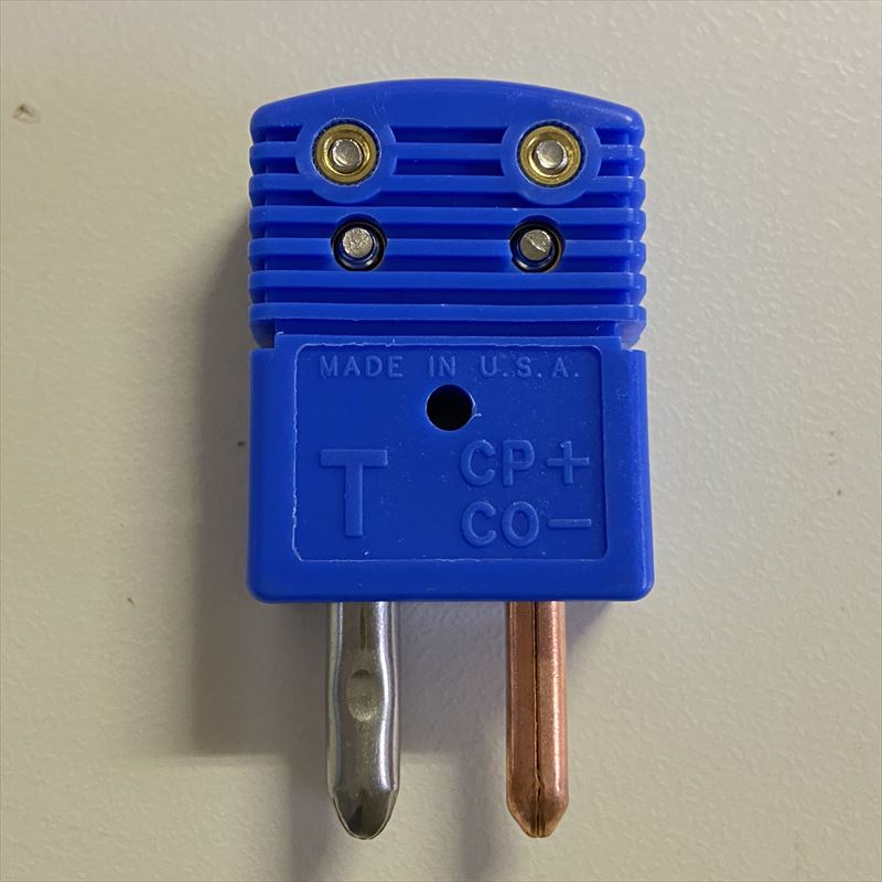 OST-T-M,熱電対コネクター,プラグ電極の金属種:銅/コンスタンタン,青,オメガ - 1