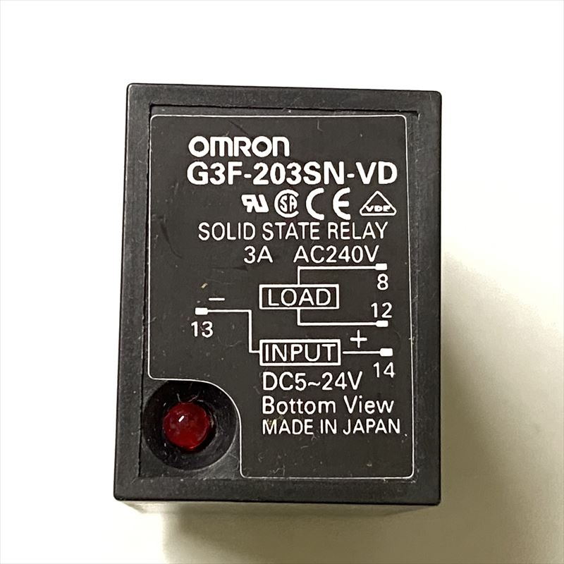 G3F-203SN-VD,ソリッドステート・リレー,DC5〜24V,オムロン(OMRON)1