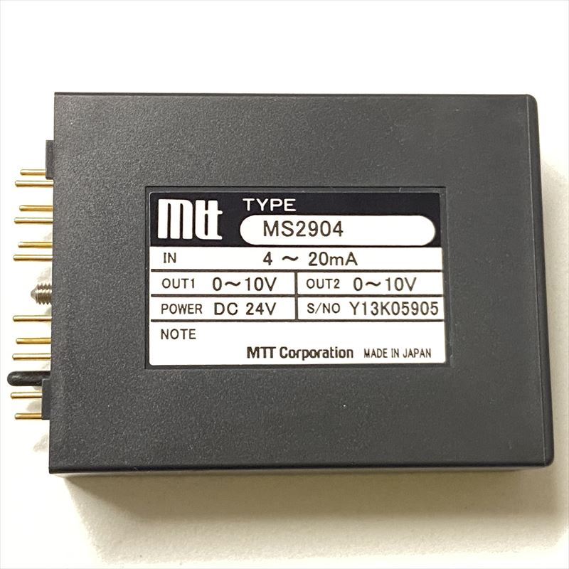 MS2904,ハイレベル信号入力モジュール,入力信号4〜20mA,エムティティ(MTT) - 2
