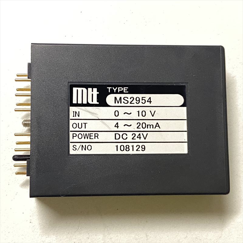 MS2954,モジュール,(0〜10V)4〜20mA DC24V,MTTコーポレーション - 2