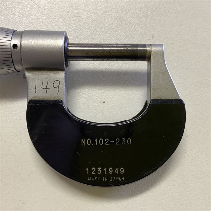 NO.102-230,マイクロメーター,測定範囲: 0-25mm, 目量: 0.001mm,ミツトヨ - 2