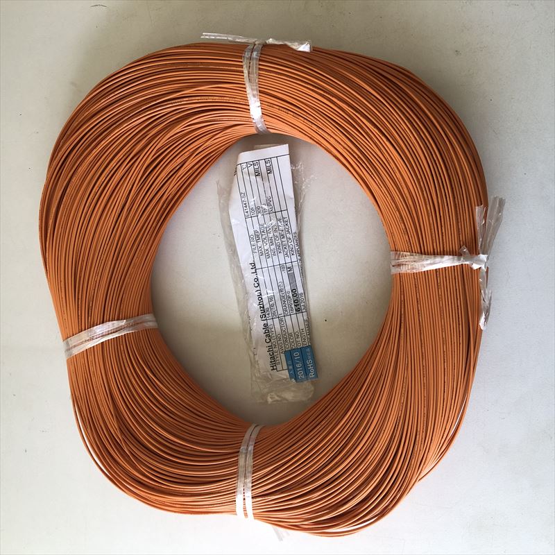 UL1430電線,AWG26,橙,日立金属,600m - 1