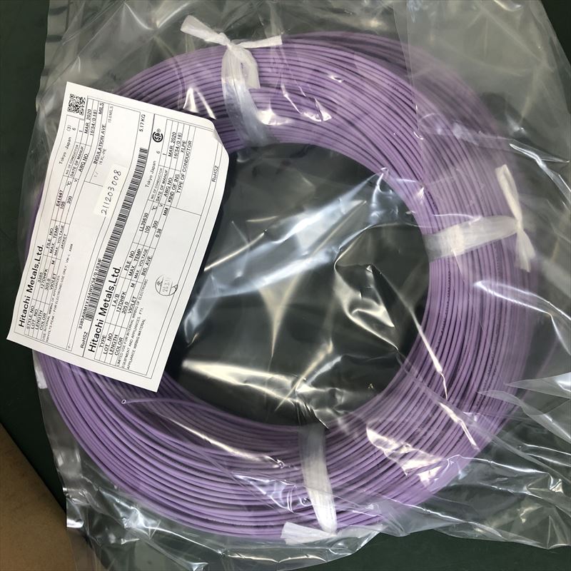 UL3385電線,AWG16,紫,日立金属,305m - 1