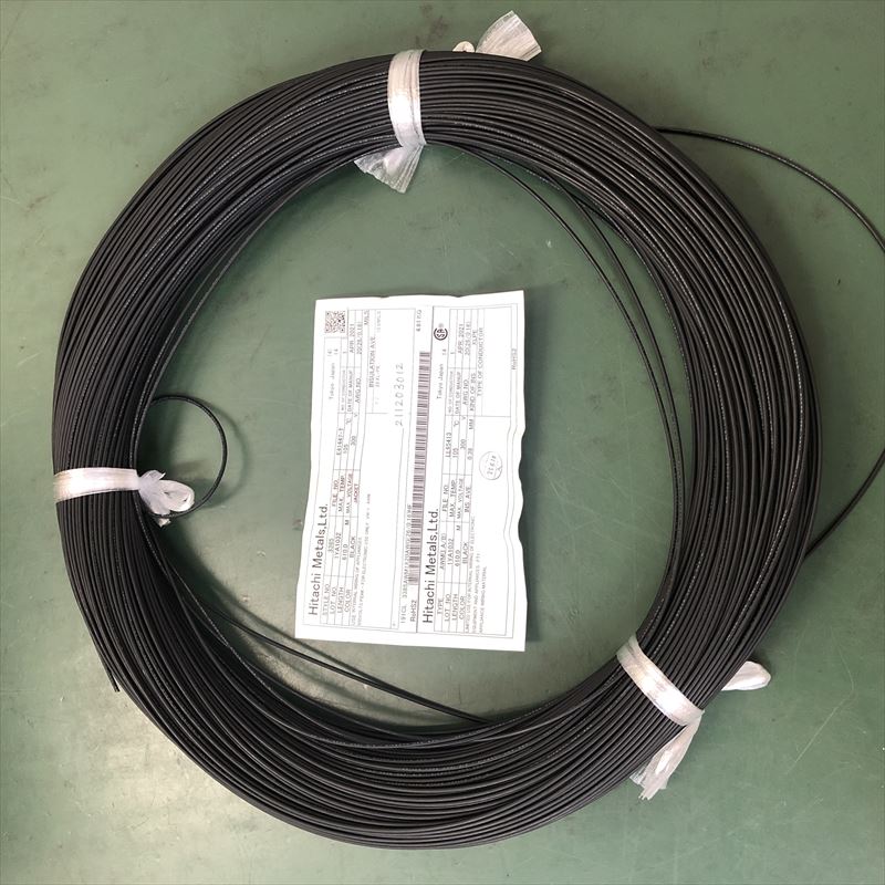 UL3385電線,AWG20,黒,日立金属,200m - 1