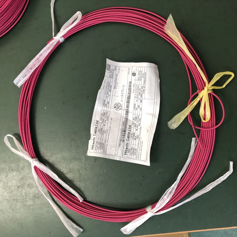 UL3385電線,AWG16,赤,日立金属,15m - 1