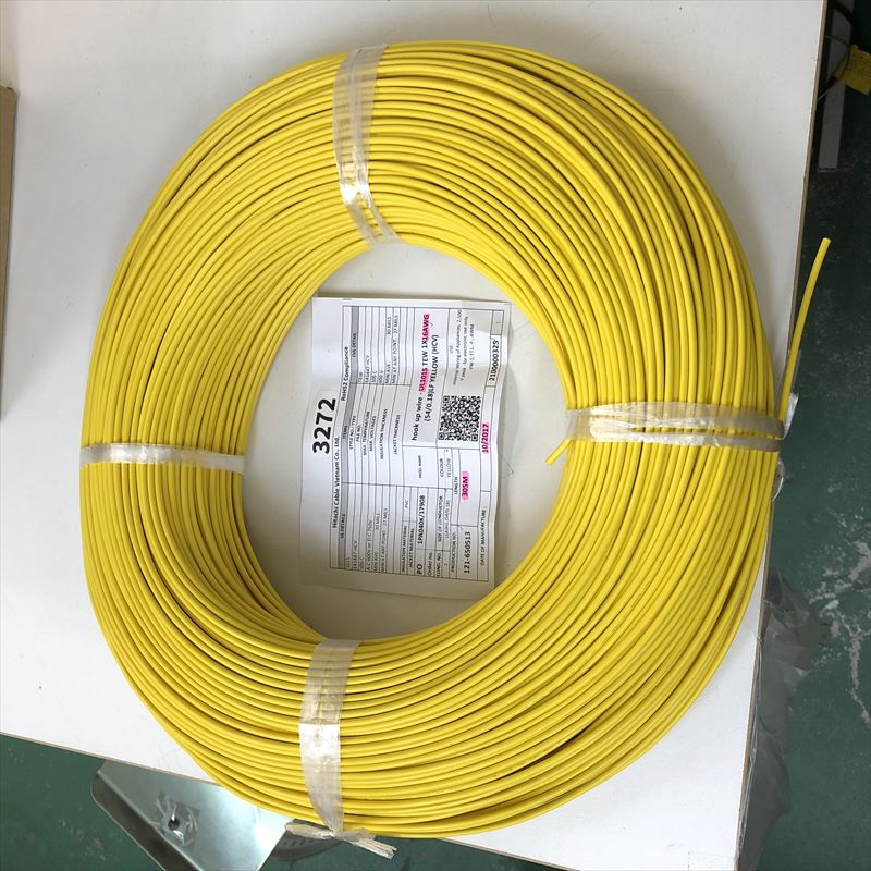UL1015電線,AWG16,黄,日立金属,305m - 1