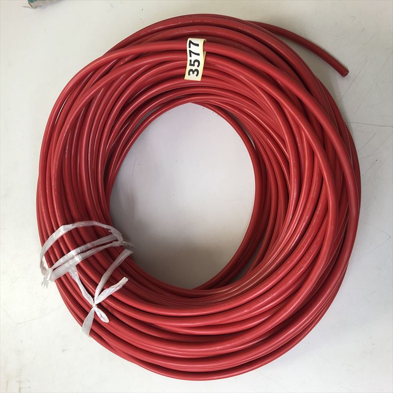 KIV電線,14sq,赤,オーナンバ,63m - 1
