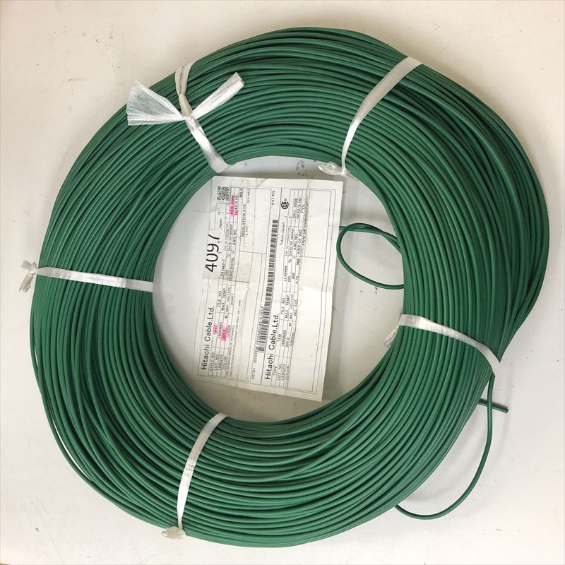 UL1015電線,AWG18,緑,日立金属,305m - 1