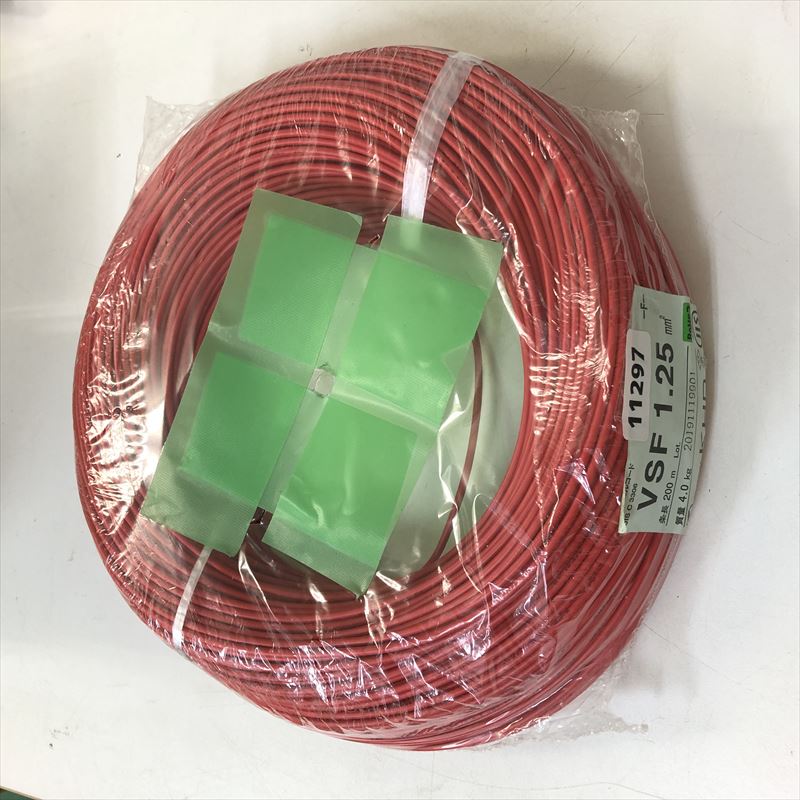 VSF電線,1.25sq,赤,KHD,170m - 1