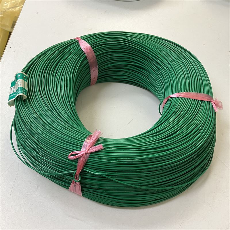 HKV電線,0.5x1.8φ,緑,三山電線,500m - 1