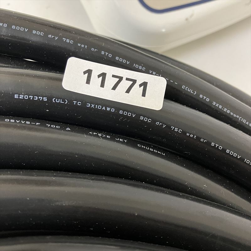 E207375,カナダトレイケーブル,3芯xAWG10,黒,中国電線,50m - 2