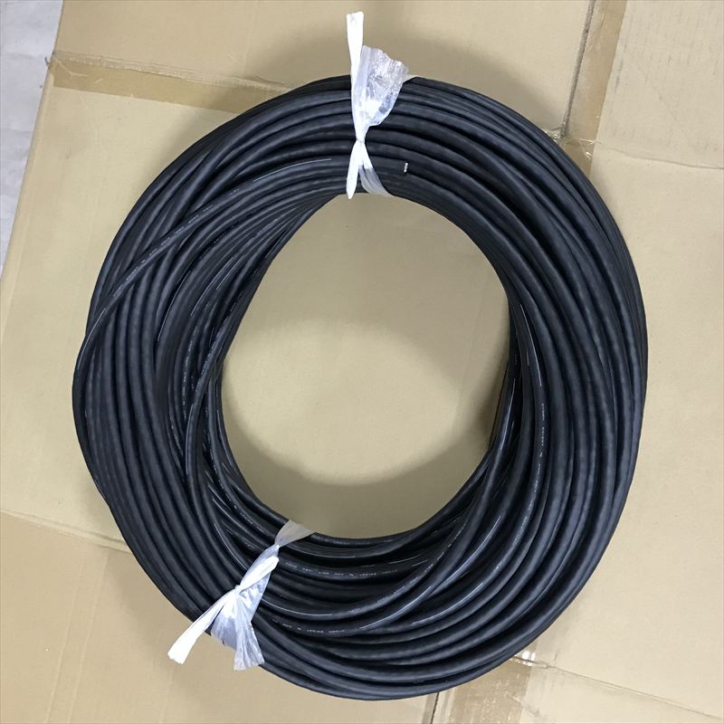 RMFEV-SB(2517),ロボットケーブル,AWG25(0.2)/6P,黒,大電,95m - 1