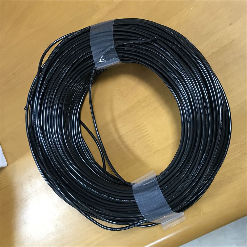 KVC-36,KVCケーブル,0.2sq,黒,倉茂電工(クラモ),90m - 1