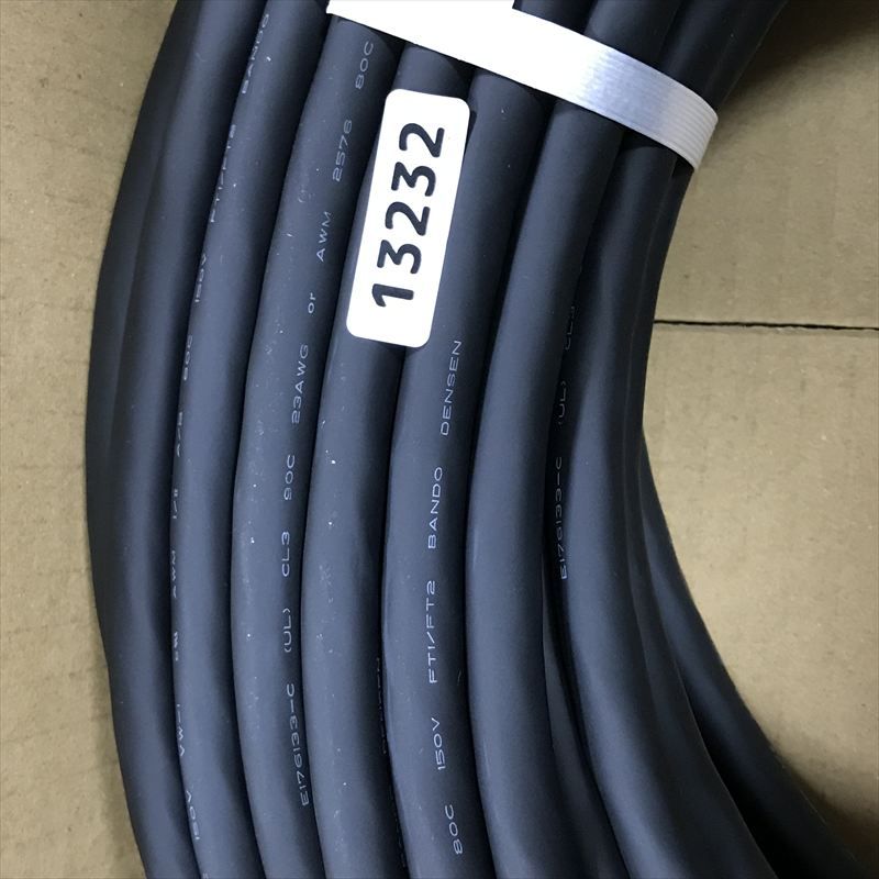 2576C BIO-CL3-2315P-B,ケーブル,AWG23,黒,坂東電線,40m - 2
