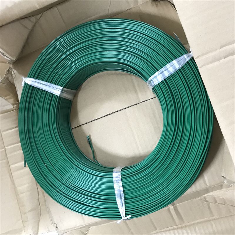 KVF-LL電線,2x0.5sq,緑/黒,大栄電線,7405g - 1