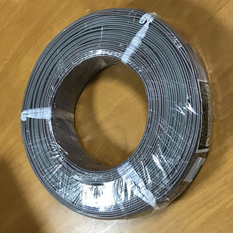 VFF平形コード,電線/ケーブル,赤/灰,東邦電線,200m - 1