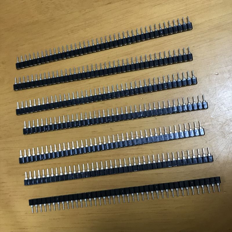 丸ピンICソケット,40P,Neltron,7個 - 1