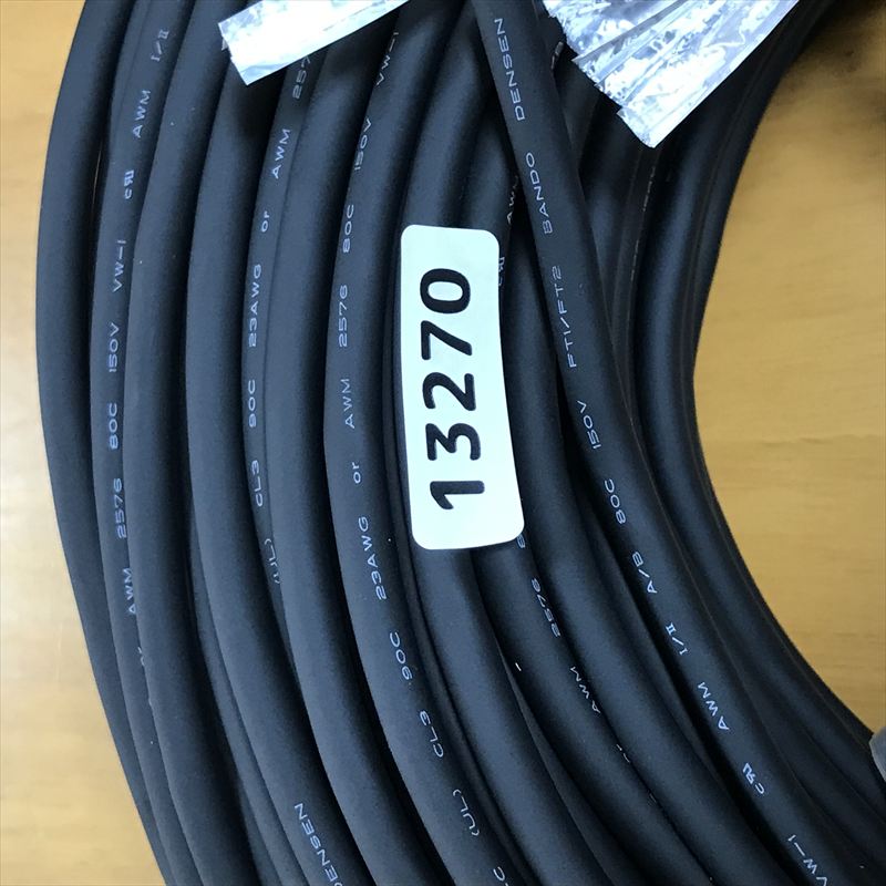 2576C BIO-CL3-2303P-B,ケーブル,AWG23x3P,黒,坂東電線,100m - 2