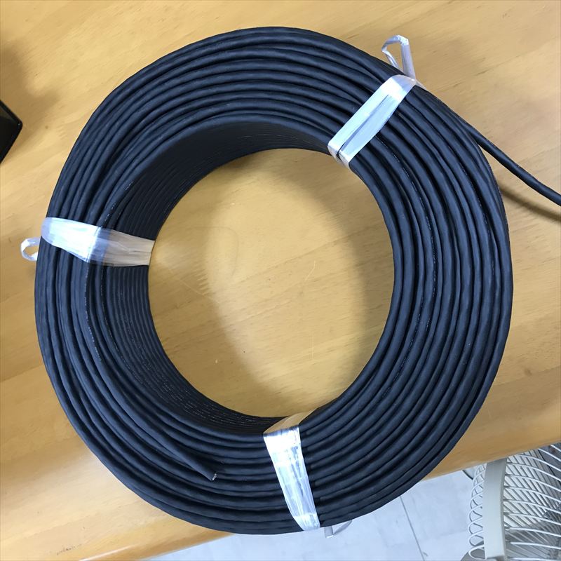 SCL-SB(c2464),ケーブル,AWG24x2P,黒,大電,100m - 1
