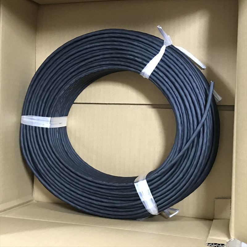 SCL-SB(c2464),ケーブル,AWG24x2P,黒,大電,100m - 1