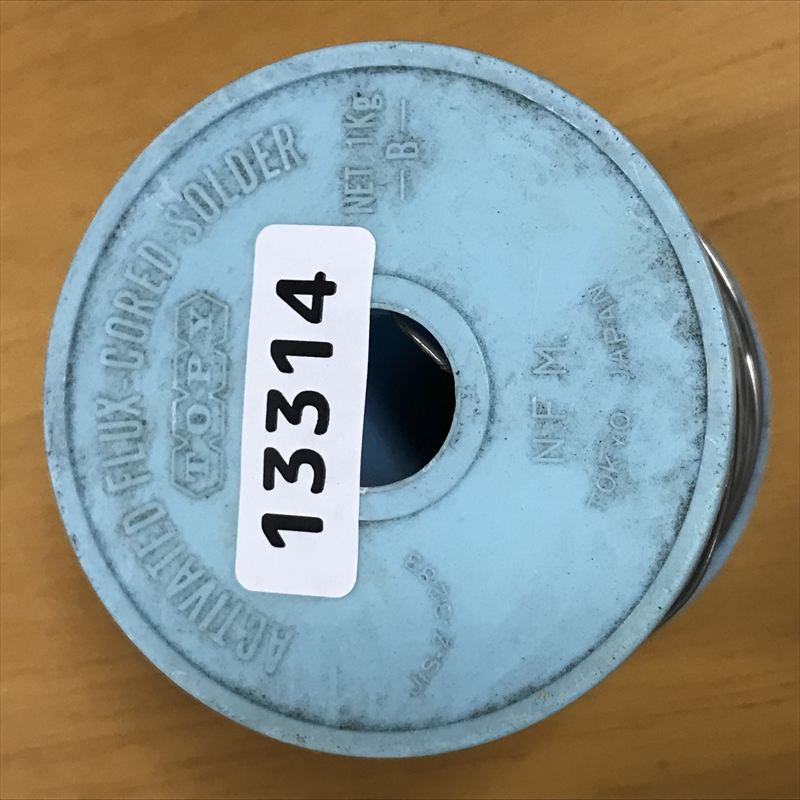 FLUX-CORED SOLDER JIS-Z-3283,やに入りはんだ,TOPY,997g(ボビン含む) - 2