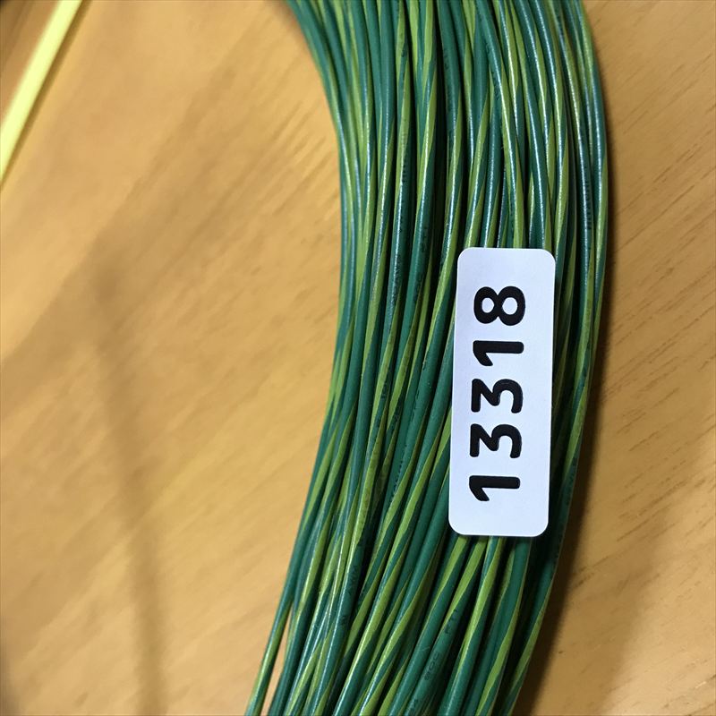 UL1007電線,AWG20,緑/黄,プロテリアル(日立金属),130m - 2