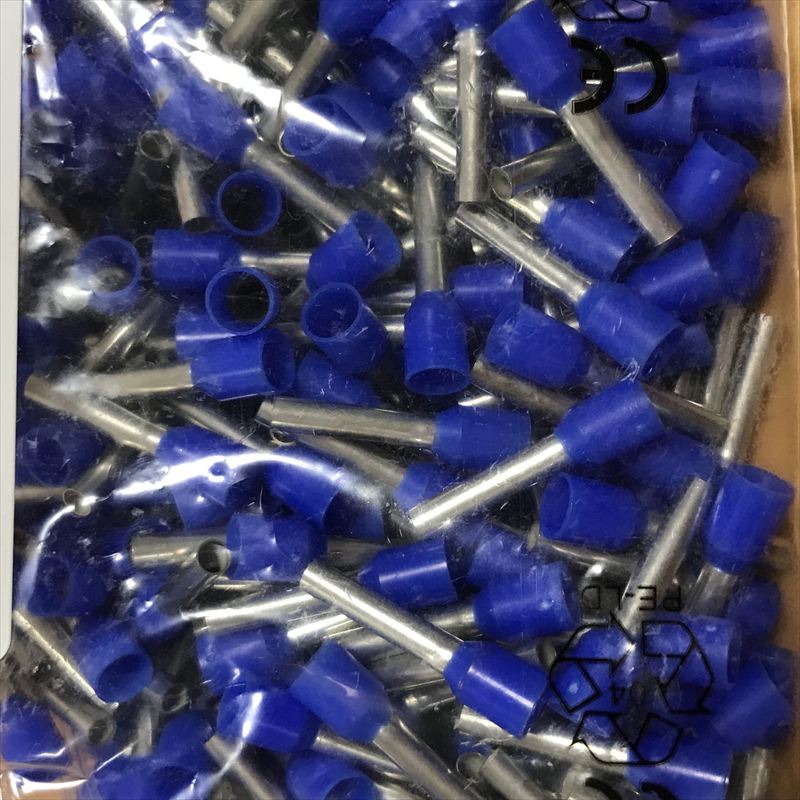 H2.5/19D,絶縁カバー付フェルール,青,ワイドミュラー,295個 - 1