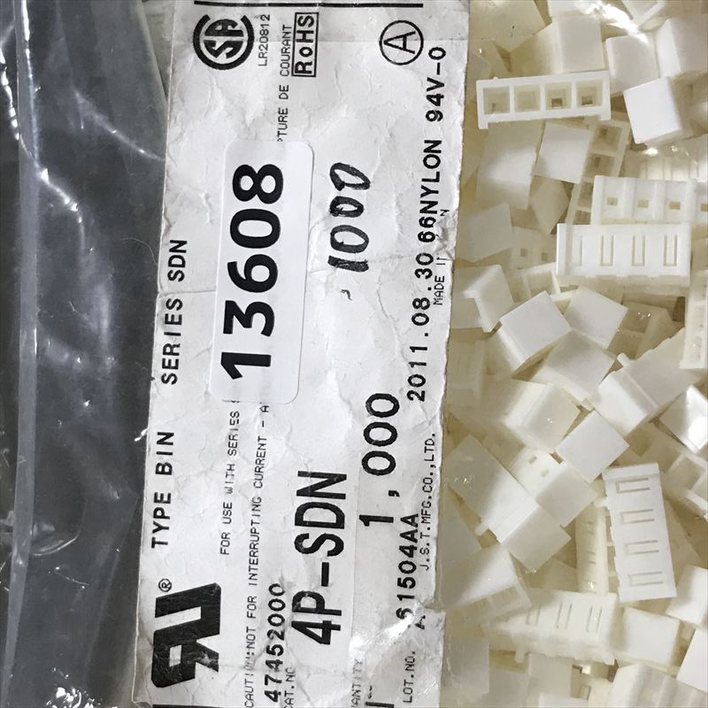 4P-SDN,コネクタ/ハウジング,日本圧着端子製造(JST),990個 - 2