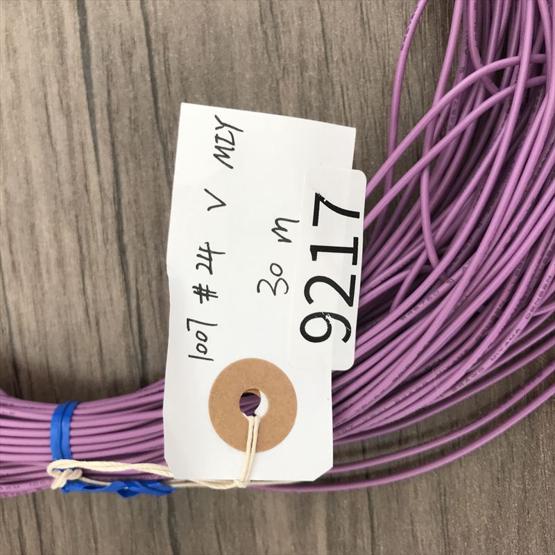 UL1007電線,AWG24,紫,三山電線,30ｍ - 2