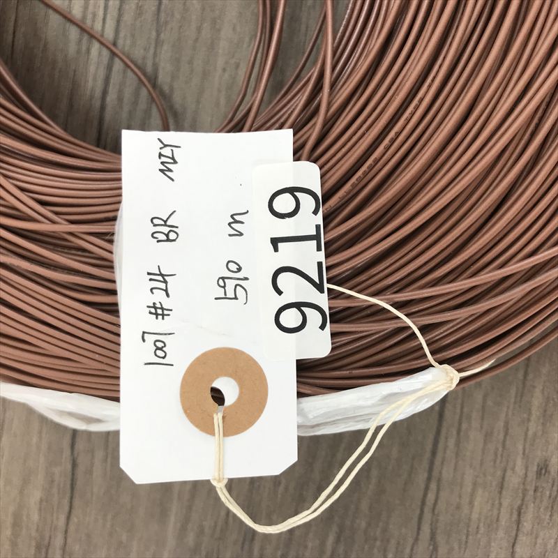 UL1007電線,AWG24,茶,三山電線,590ｍ - 2