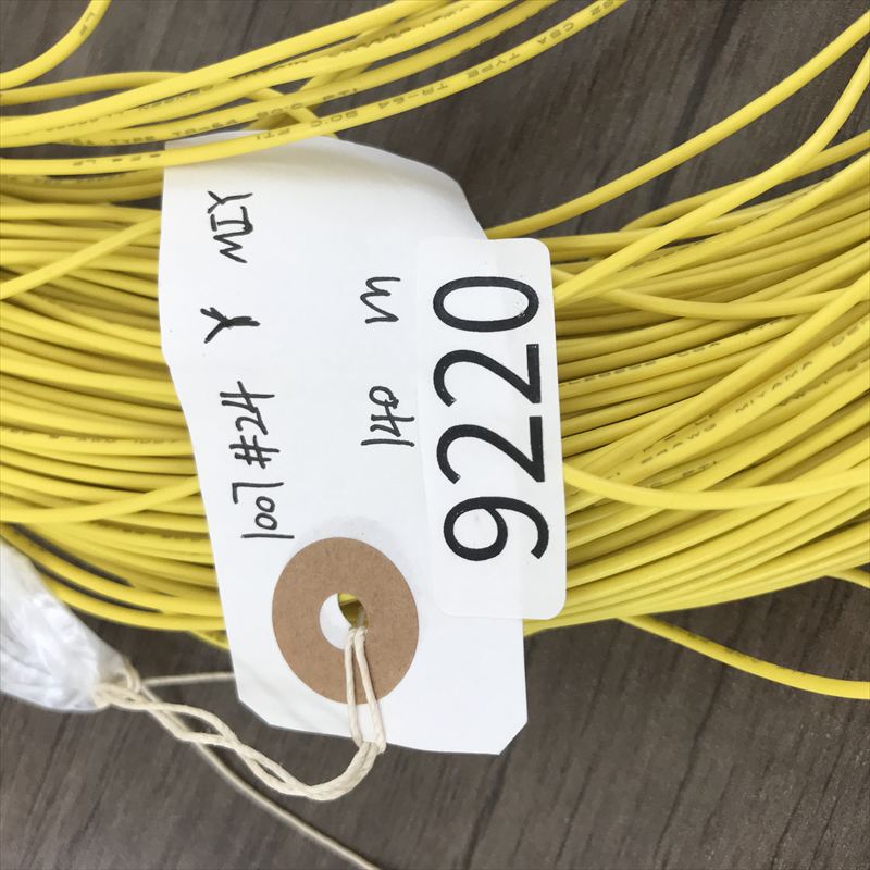 UL1007電線,AWG24,黄,三山電線,140ｍ - 2