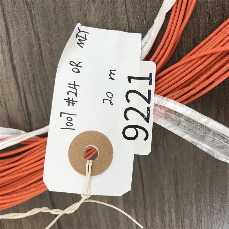 UL1007電線,AWG24,橙,三山電線,20ｍ - 2