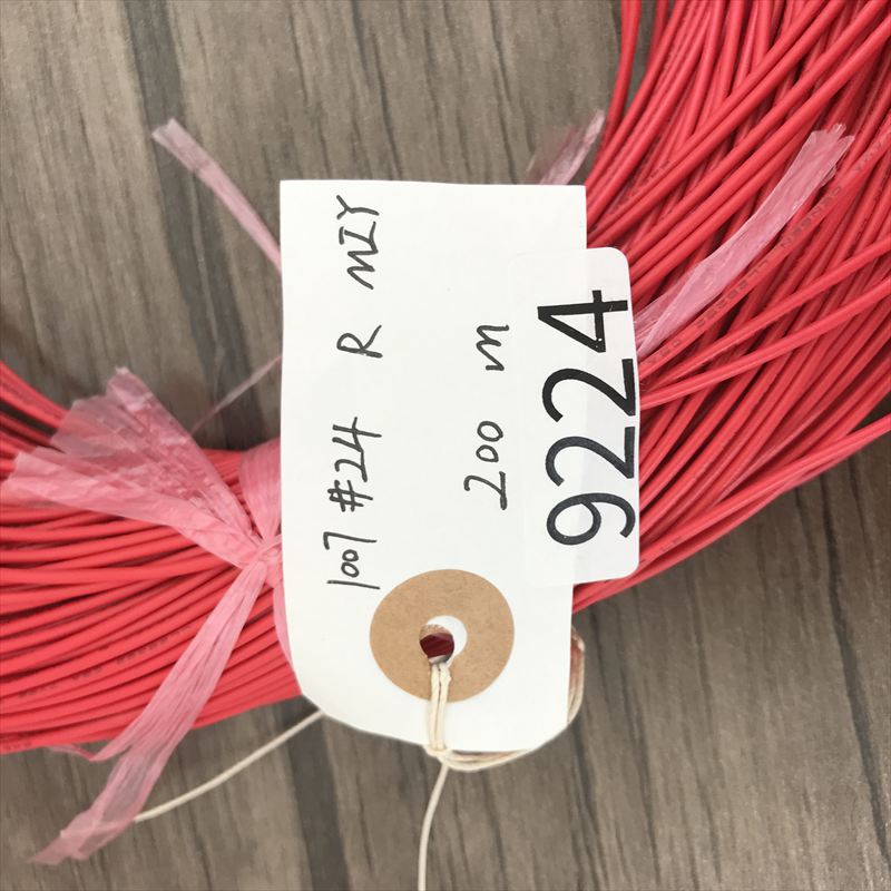 UL1007電線,AWG24,赤,三山電線,200ｍ - 2