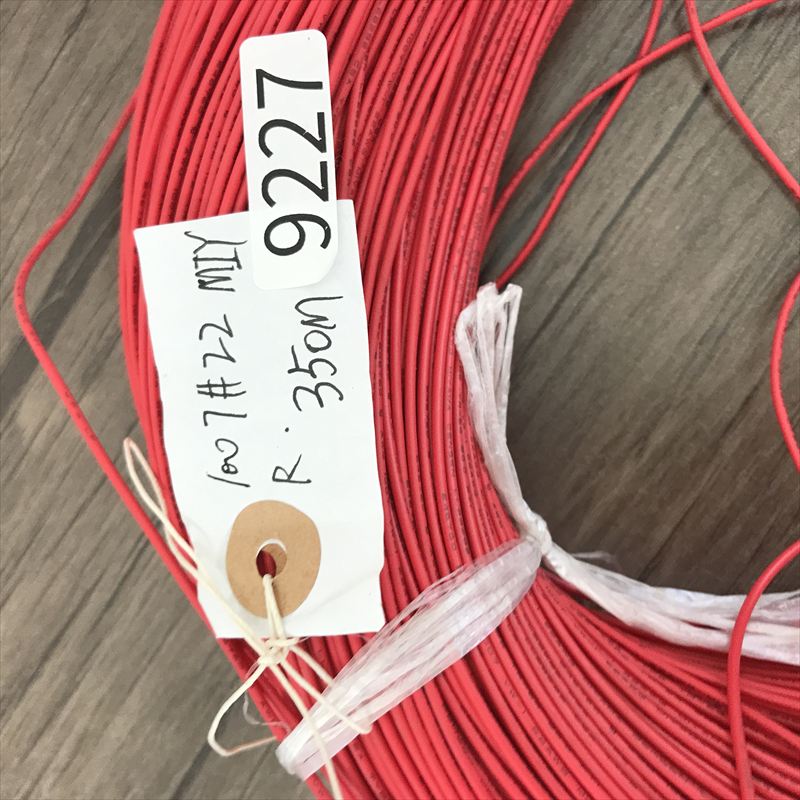 UL1007電線,AWG22,赤,三山電線,350ｍ - 2