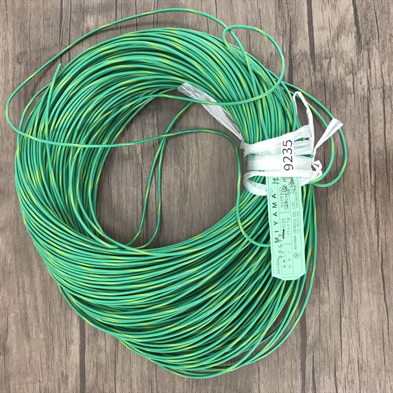 HKV電線,1.25×2.7φ,緑,三山電線,142ｍ - 1