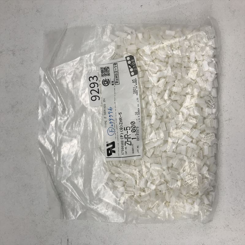 ZHR-5,コネクタ/ハウジング,日本圧着端子製造(JST),1000個 - 1