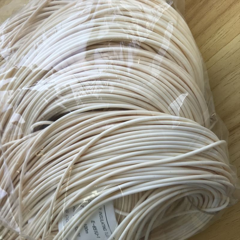 E-651(U-1),耐熱チューブ,1.2mm,白,ニッカン工業,800ｍ - 1