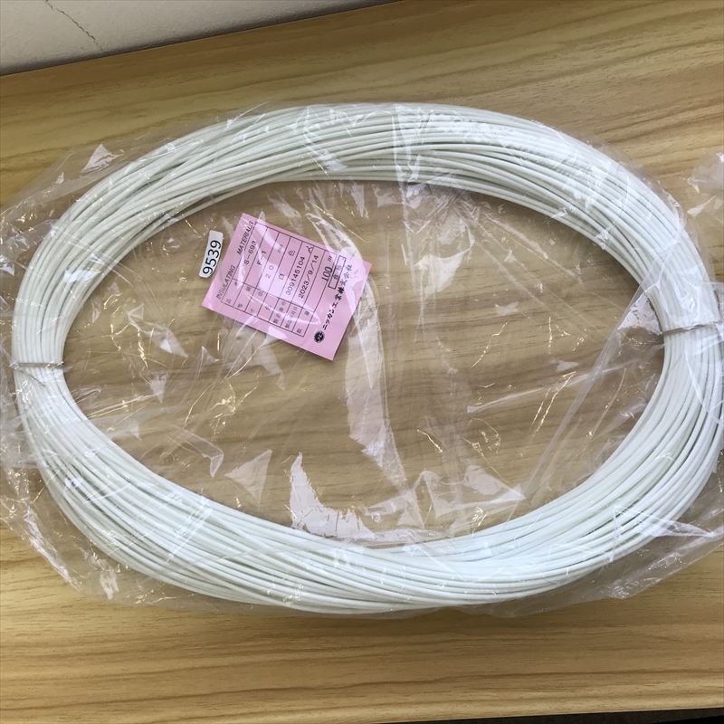 S-693(F-1),耐熱チューブ,2.0mm,白,ニッカン工業,100ｍ - 1