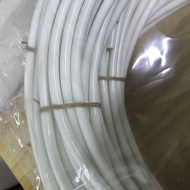 S-693-600,耐熱チューブ,6.0mm,白,ニッカン工業,100ｍ - 1