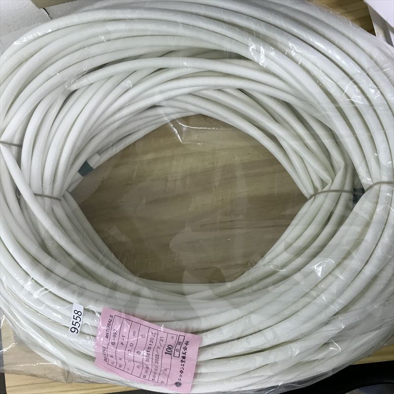 S-693(F-1),耐熱チューブ,10.0mm,白,ニッカン工業,100m - 1
