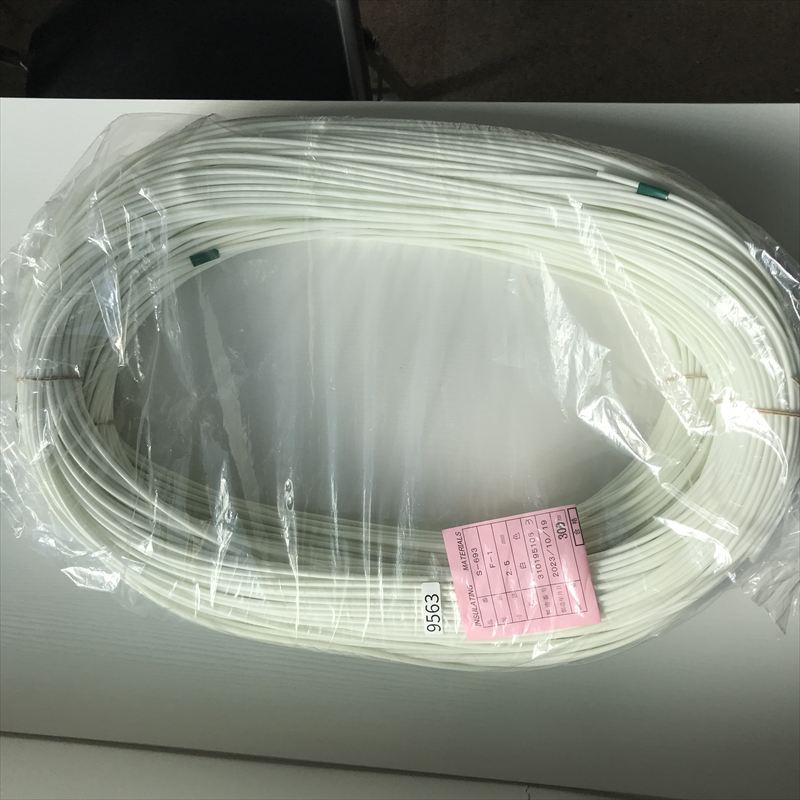 S-693(F-1),耐熱チューブ,2.5ｍｍ,白,ニッカン工業,300m - 1